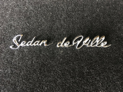 1963 and 1964 Sedan de Ville Rear Quarter Script
