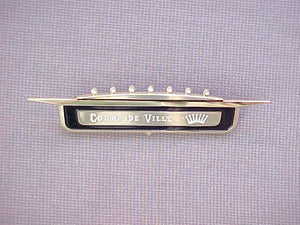1958 Front Fender Crest "Coupe DeVille"