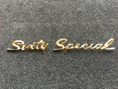 1958 Sixty Special Tail Fin Script