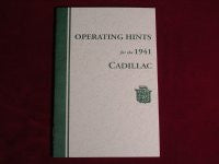 1941 Cadillac Owner's Manual