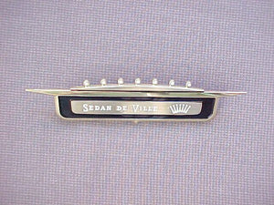 1958 Front Fender Crest "Sedan DeVille"